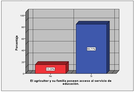 Gráfico N.°3: Acceso al servicio de educación