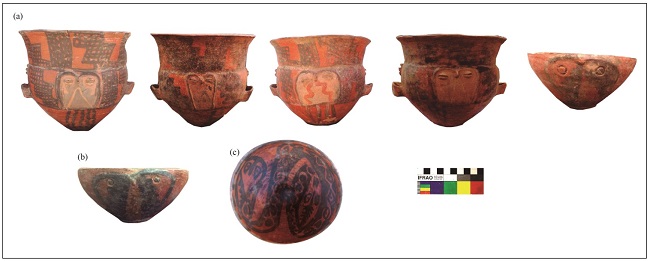 Representaciones de lechuzas en los materiales
relevados de las Colecciones: (a) Quintar; (b) Pereyra y (c) Bayón
