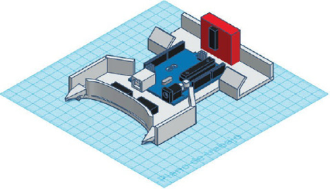 Fig. 8. Plano en 3D Robot para proyecto desarrollado