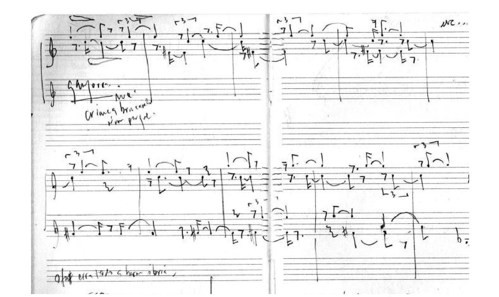 Notação musical tradicional: transcrição de notas Sheet music for Piano  (Solo) Easy