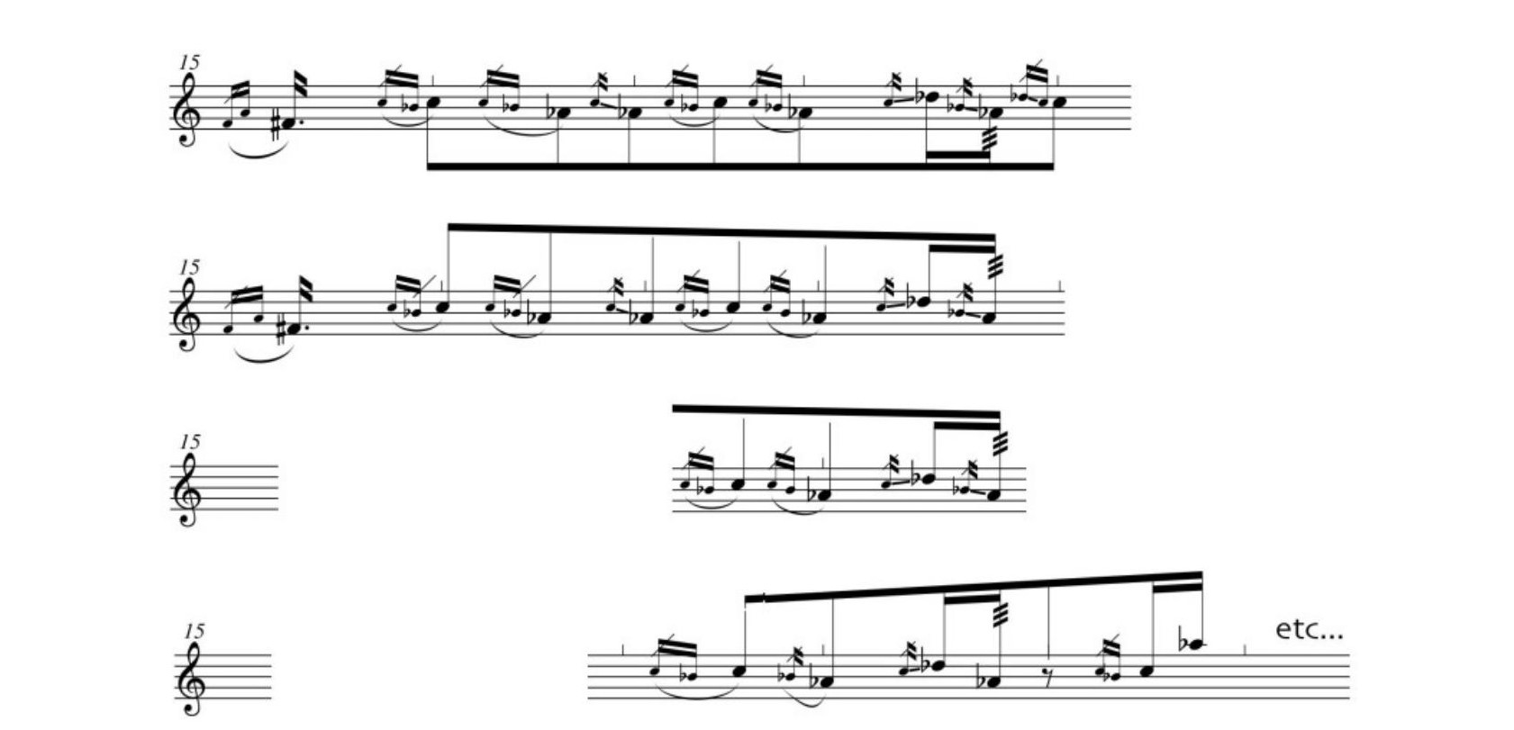 Notação musical tradicional: transcrição de notas Sheet music for Piano  (Solo) Easy