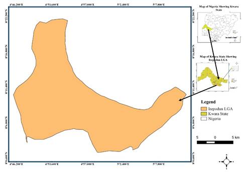  Location of
Irepodun Local Government Area