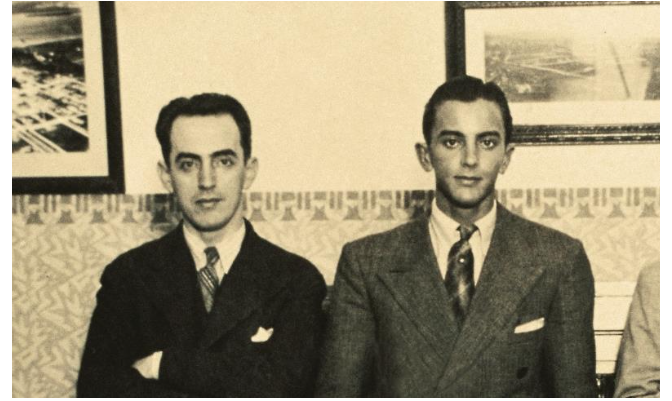 Malba com seu
sobrinho Horácio Milliet, um de seus parceiros de xadrez (ca
1935)