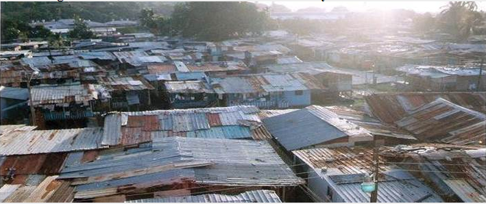 Vista aérea del Barrio de Curundú y sus
alrededores