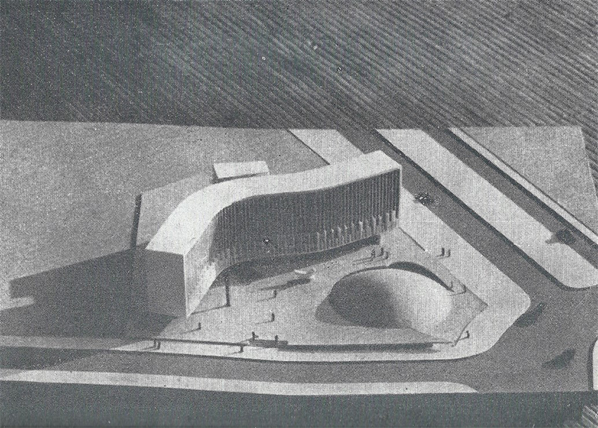 Oscar Niemeyer, Sede del Partido Comunista Francés, maqueta