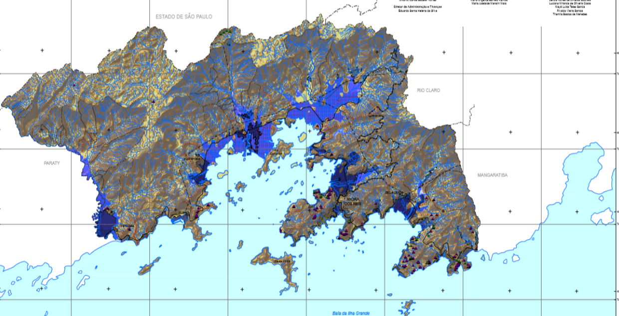 Mapa de suscetibilidade à inundação
em Angra dos Reis