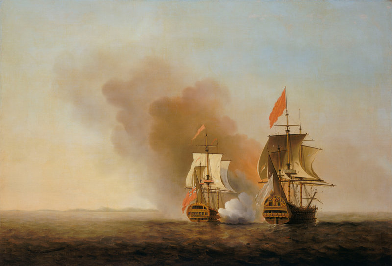 The Capture of the Covadonga by HMS
Centurion, 20 June 1743

[Captura del galeón español "Nuestra Señora de Covadonga" por el
navío británico Centurion, comandado por George Anson, 20 de junio de 1743]