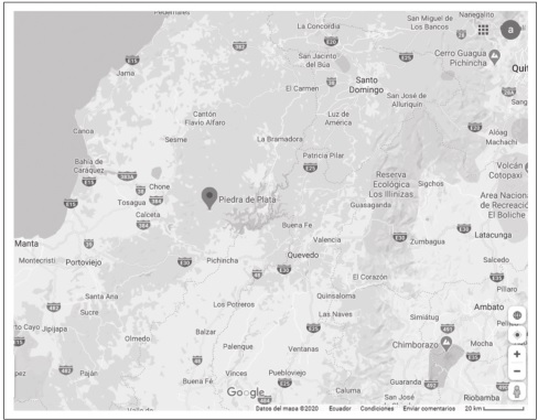 Ubicación geográfica de la comunidad Piedra de Plata (Obtenido de Google maps)