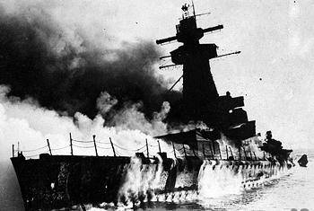 The scuttling
of Admiral Graf Spee