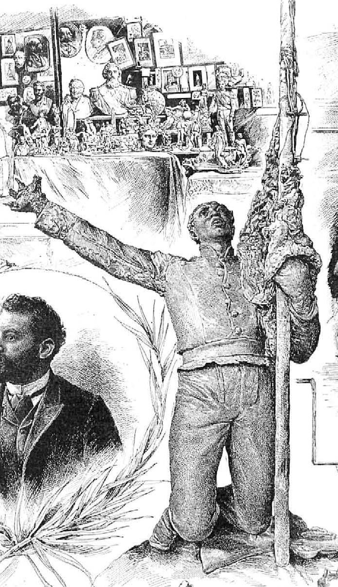Francisco Cafferata, Muerte de Falucho, 1890, boceto. La Ilustración Artística (Barcelona) 15 de junio de 1891