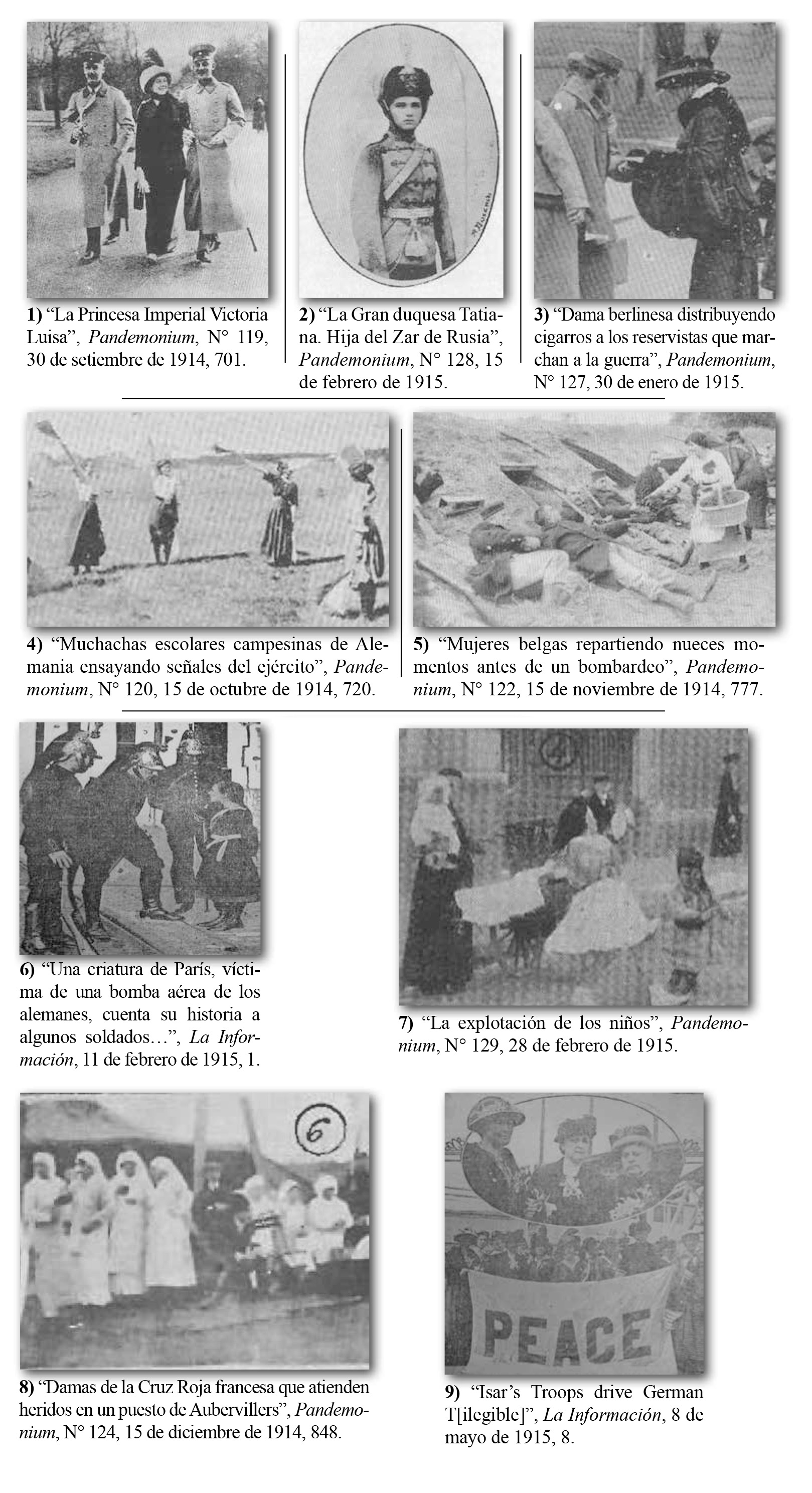Diversidad de experiencias de
mujeres en la Primera Guerra Mundial en revistas y periódicos costarricenses