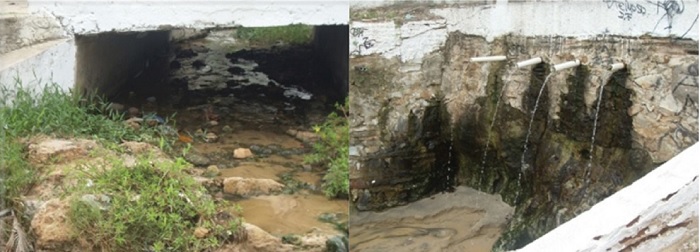 Galerias pluviais que podem prejudicar a saúde da praia bem como seu uso