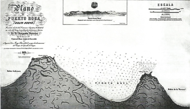 Plano Puerto Roca (Golfo
Nuevo), 1885