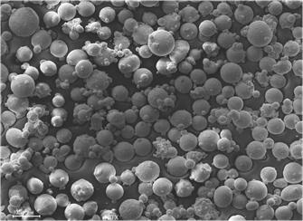 Partículas
de titanio no modificadas, pero si filtradas con filtros de membrana de nylon.