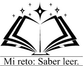 Logotipo Mi reto: Saber Leer