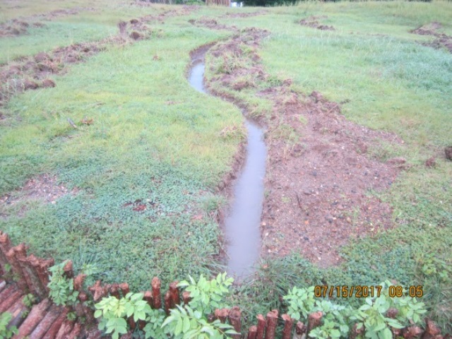 Eficiencia de
acequias de contorno ante las precipitaciones.