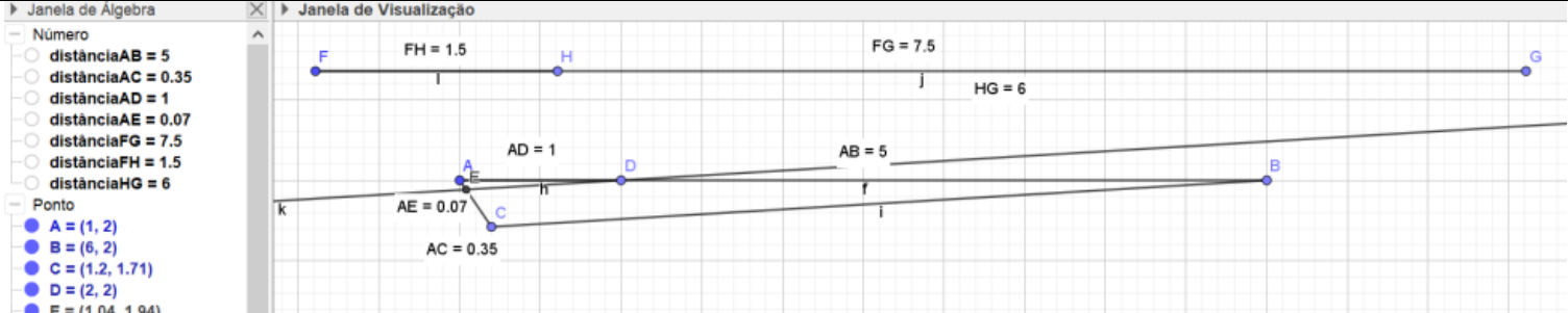 Resolução
2 - Ambiente software GeoGebra - Thiago