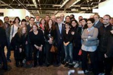 ¡El Presidente Juan Manuel Santos departió con artis-tas nacionales y gestores culturales que participaron en la Feria Internacional de Arte Contemporáneo ‘Arco Madrid’. Foto: César Carrión, Primicia Diario, 2014.