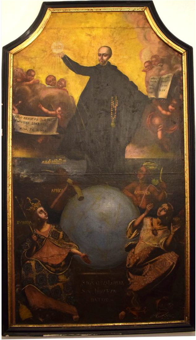 Alegoría de San Ignacio iluminando al mundo