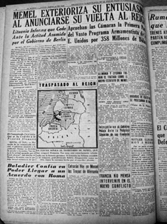 El Mundo, 23 de marzo de 1939