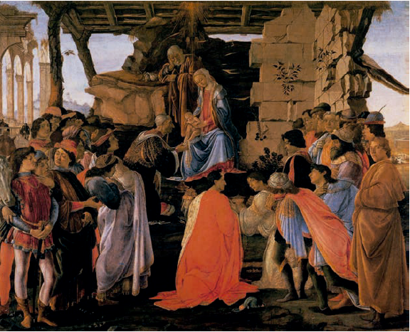 Sandro Botticelli, Adorazione dei magi(Adoración de los Magos, 1476).