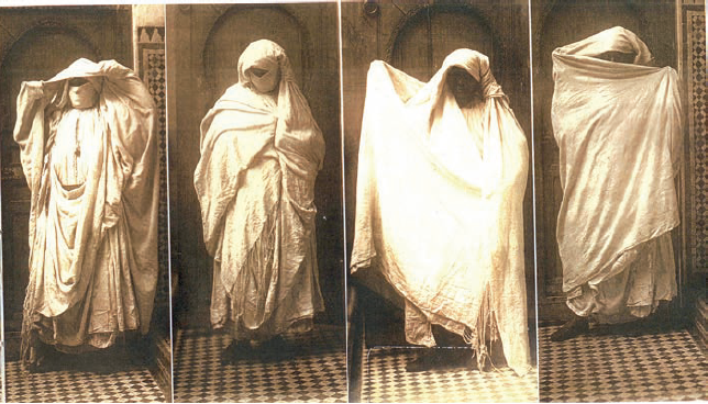 Gaëtan Gatian de Clérambault, fotos de velos marroquíes, 1917 y 1920.