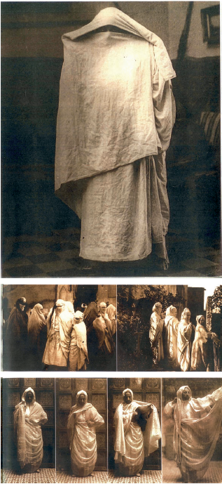 Gaëtan Gatian de Clérambault, fotos de velos marroquíes, 1917 y 1920.