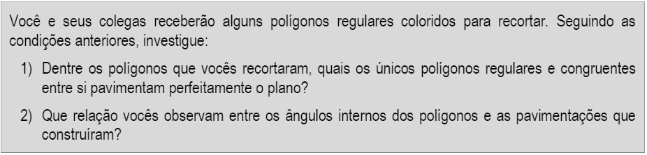 Saberes geométricos mobilizados por estudantes de uma turma do 7º ano na  construção de mosaicos em tarefas exploratório-investigativas