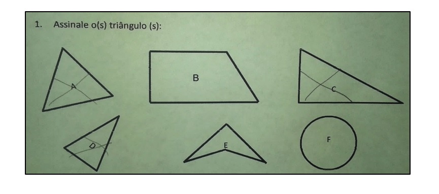 Reconhecimento total dos triângulos