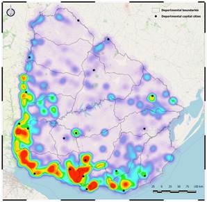 IAS concentration heat map