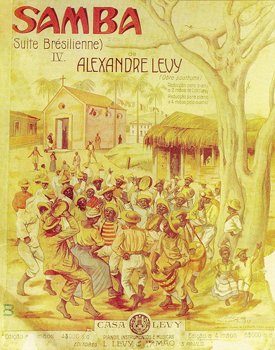 Capa da partitura de Alexandre Levy “Suite Brésilienne”, na versão para dois pianos.