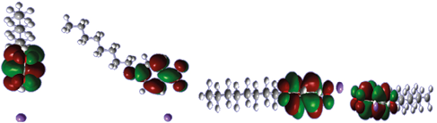 Figure 8. orbital LUMO Surfactant Sodium -4-Aktylvksy Benzoate from different angles.
			