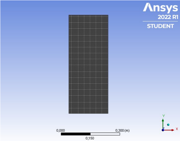  Mesh result obtained in ANSYS ® for linear elasticity
problem