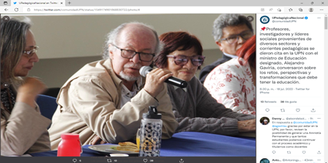 La educación y el pacto histórico: Nancy Martínez, Fabio Jurado y Gloria García en conversaciones con el ministro de Educación, Alejandro Gaviria, 2022