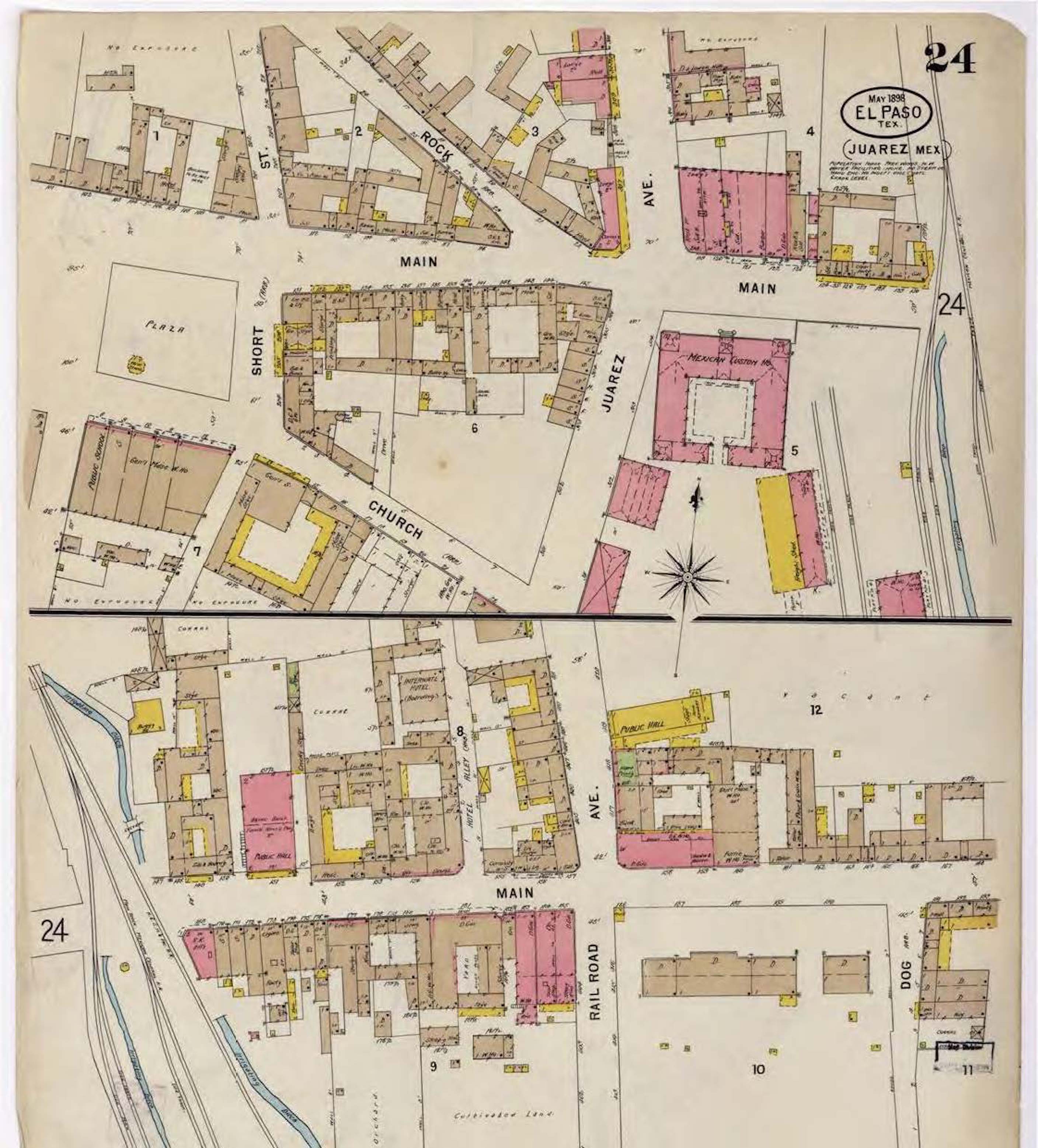 Plano de Ciudad Juárez, 1898
