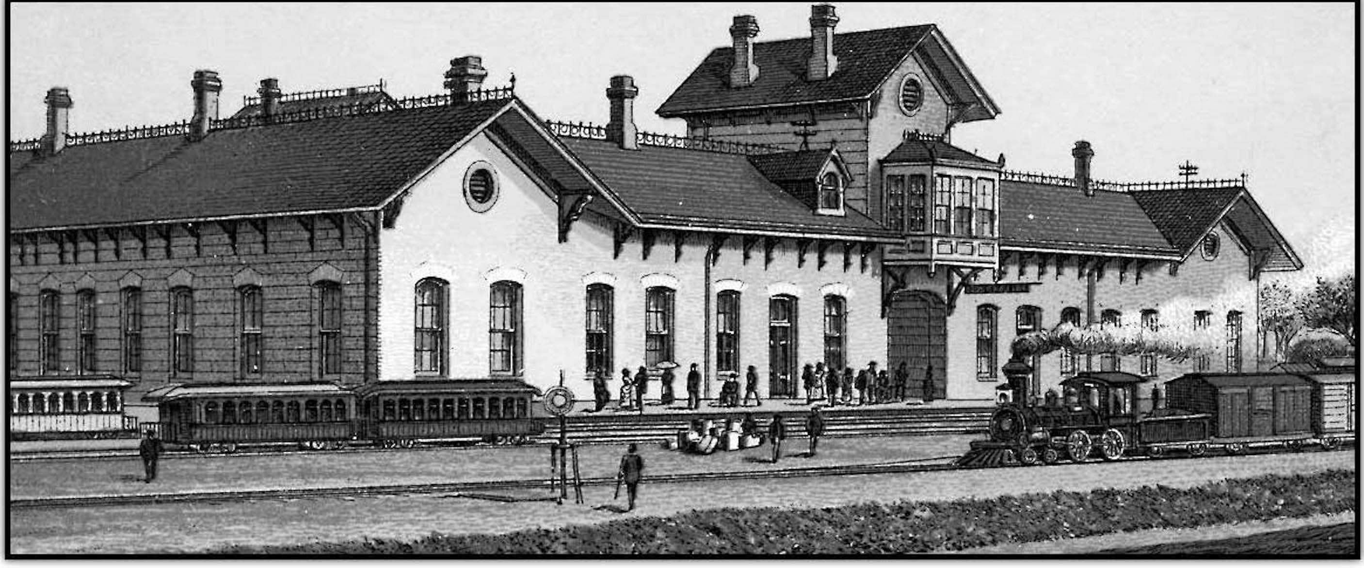 Estación del Ferrocarril Central Mexicano, 1882