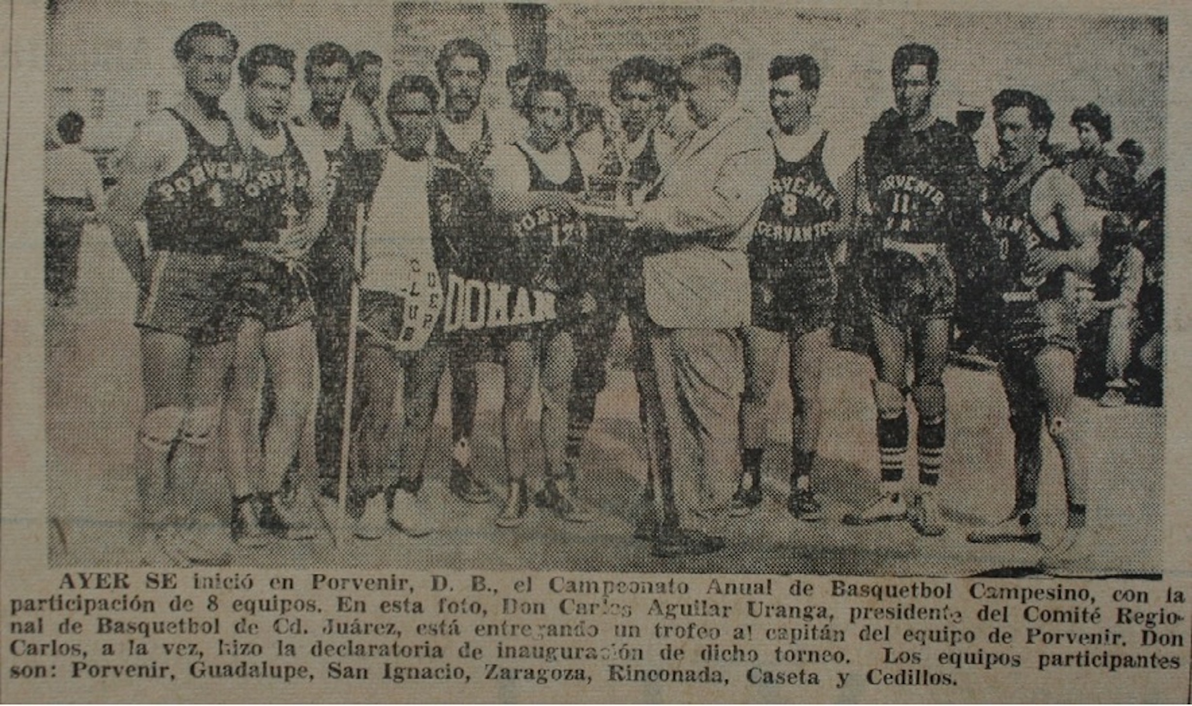Equipo de Porvenir, 1950