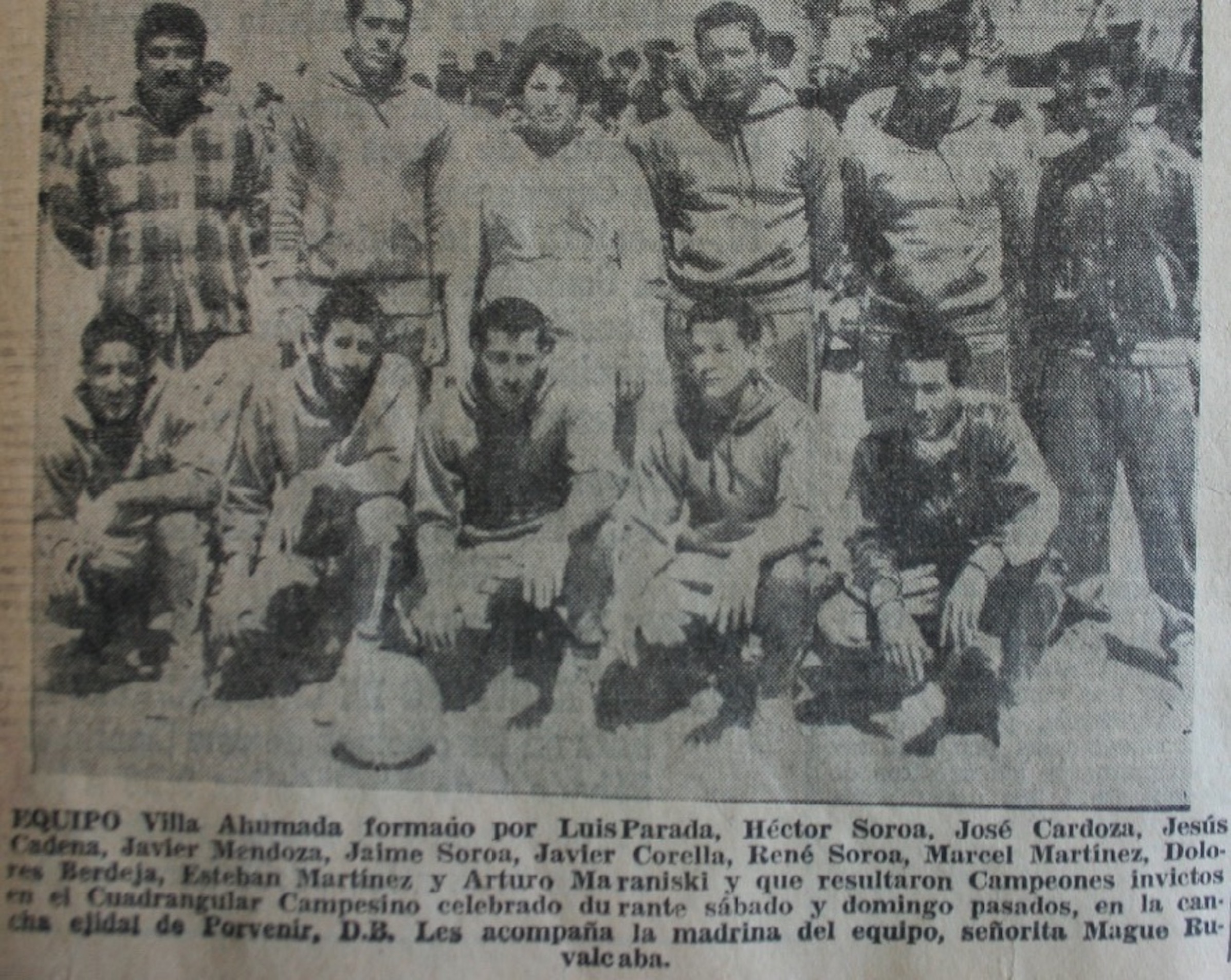 Equipo de Ahumada, 1961