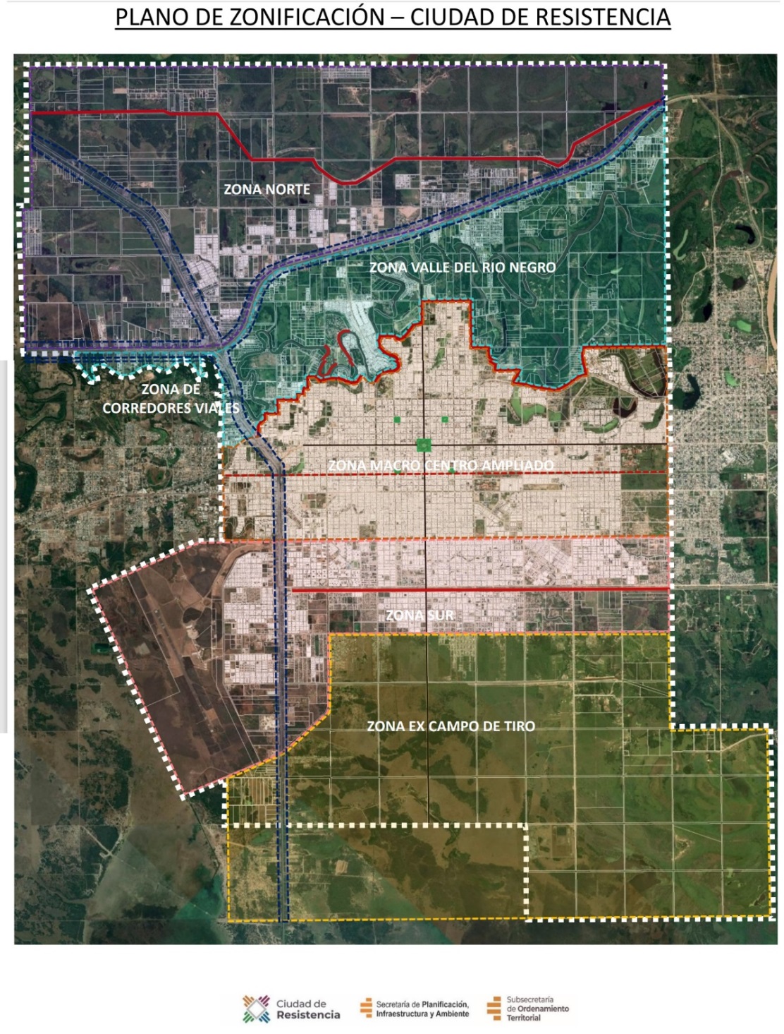 Actuales configuraciones de los bordes del ejido de Resistencia