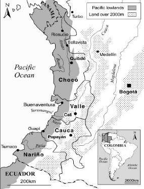 La región del Pacífico colombiano