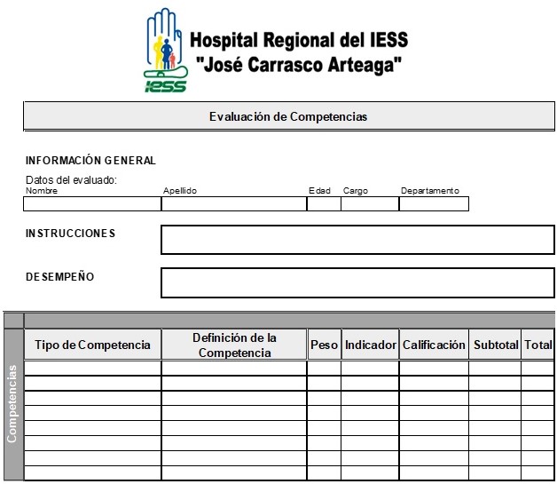 Instrumento de Evaluación por competencias.