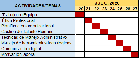 Cronograma de Actividades