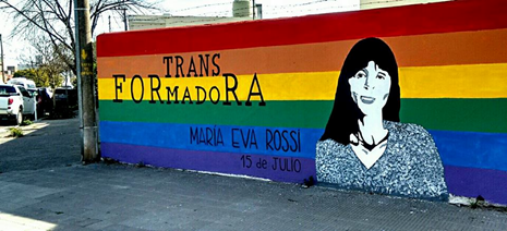 Mural dedicado a  Mar&iacute;a Eva Rossi.