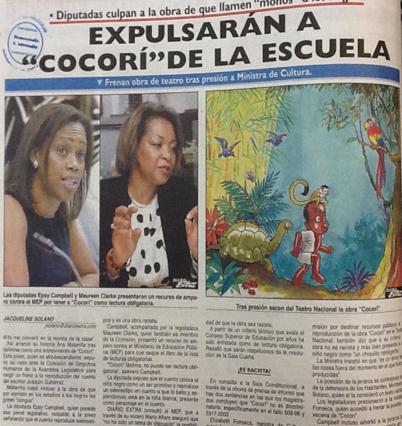 Fragmento de prensa y evidencia sobre la
persecución de Cocorí
en el 2015
