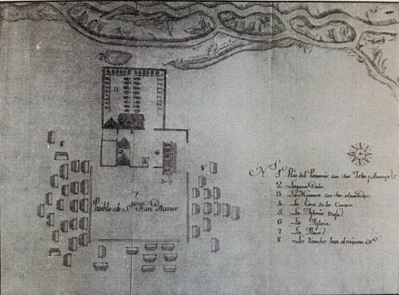  San. Francisco Xavier en 1790 bajo administración mercedaria