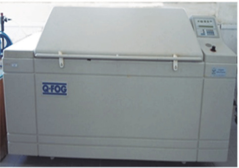 Fig. 1. Cámara de ensayo de niebla salina neutra Modelo Q- FOG.