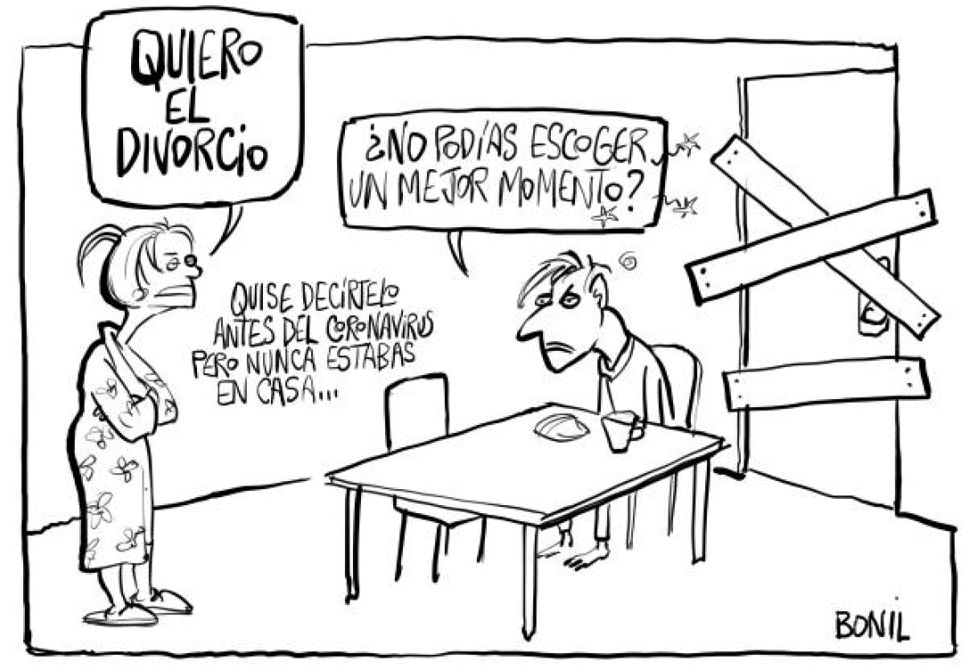 Caricatura de Bonil (“Quiero el divorcio”)