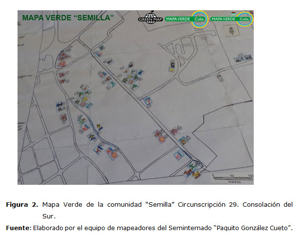 Mapa Verde de la comunidad “Semilla” Circunscripción 29. Consolación del Sur.