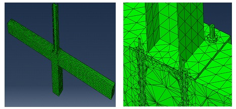 Meshing the assembly.