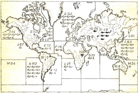 El mapa de los
recursos explotados en el mundo